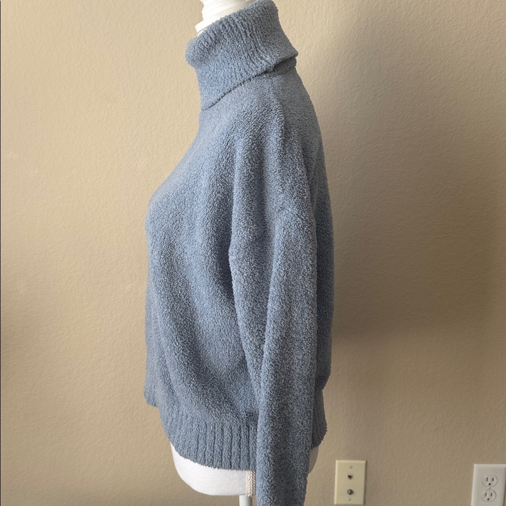 Pink Republic Cozy Blue Turtleneck Sweater - Picture 2 of 4